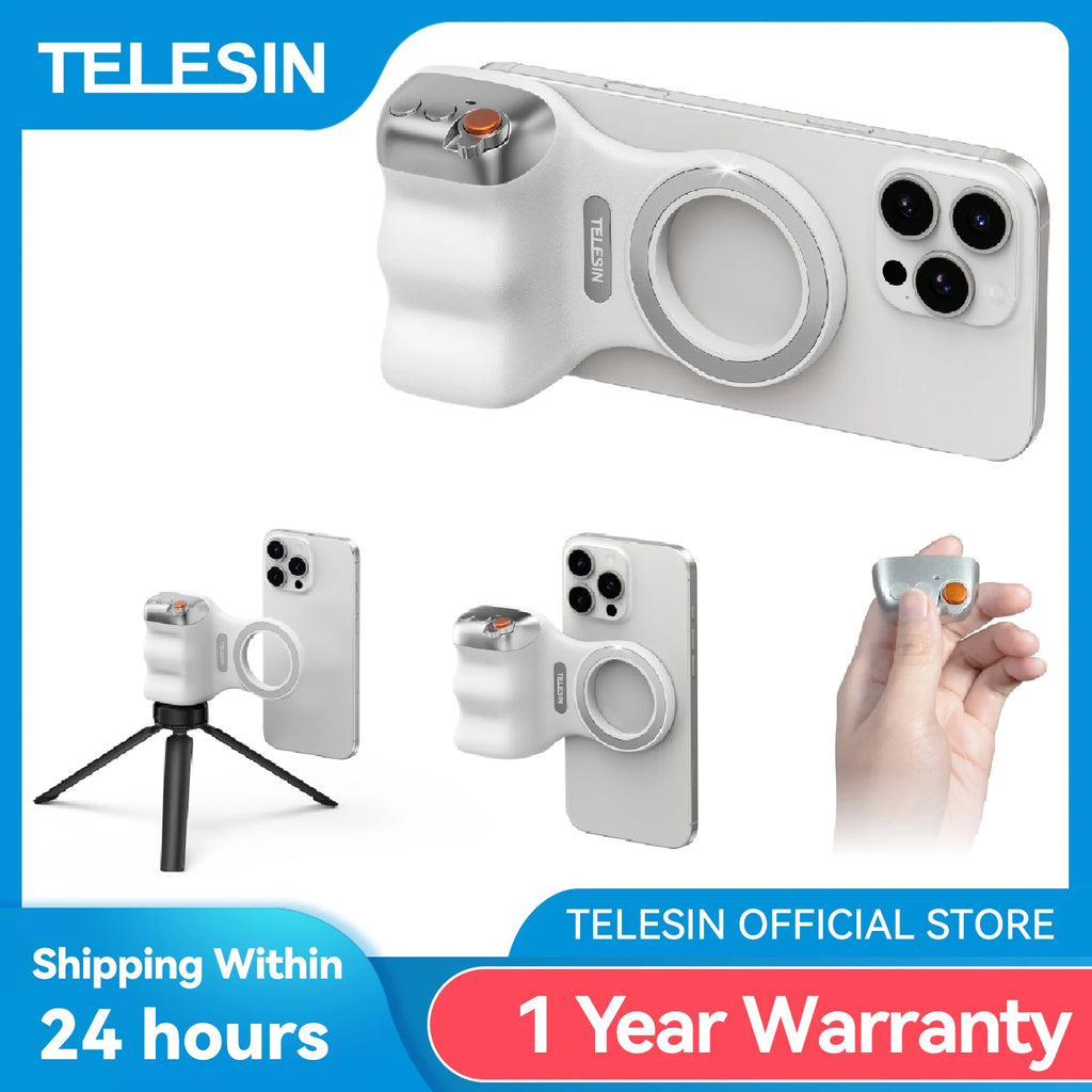 Magnetic Smartphone Camera Hand Grip & Bluetooth Shutter