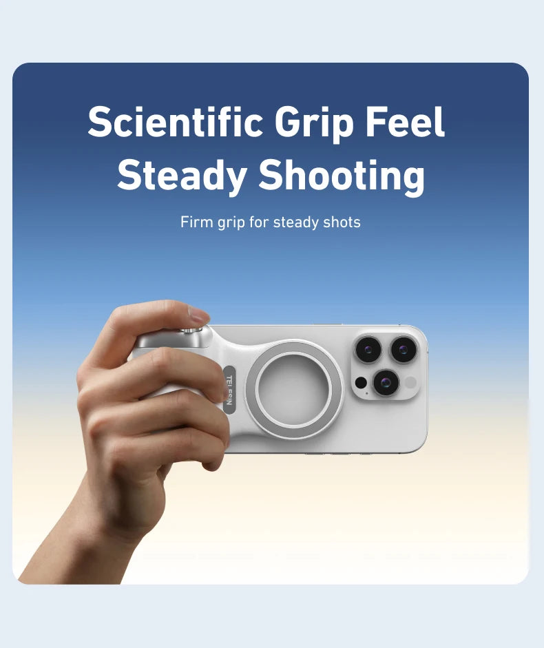 Magnetic Smartphone Camera Hand Grip & Bluetooth Shutter