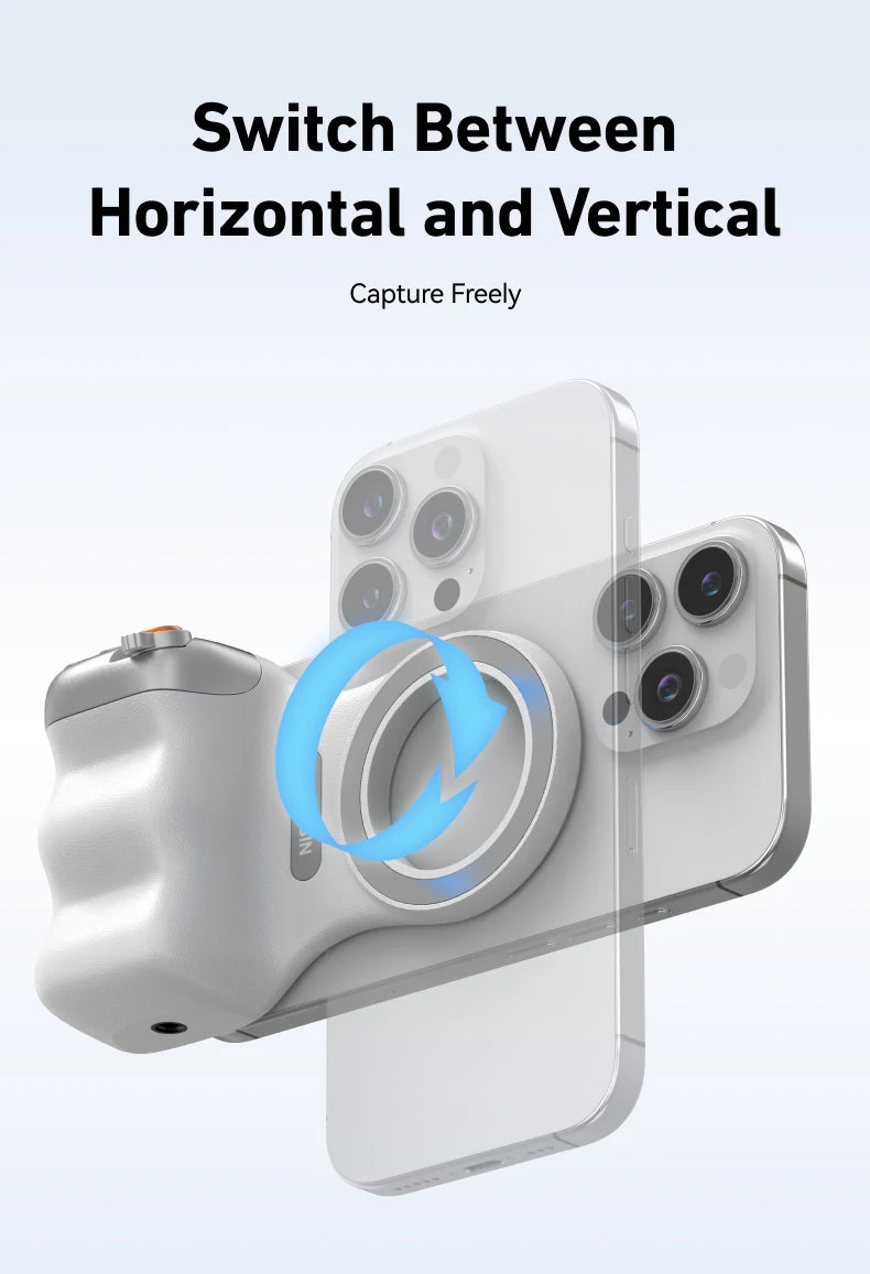 Magnetic Smartphone Camera Hand Grip & Bluetooth Shutter