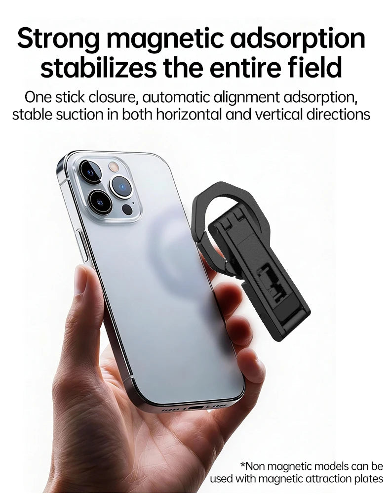 Ultra-Slim Foldable Magnetic Phone Tripod Stand