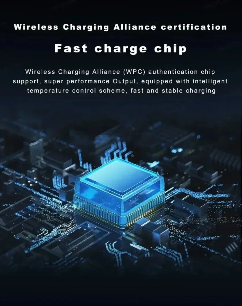 3-in-1 Foldable Touch-Controlled Wireless Charging Stand