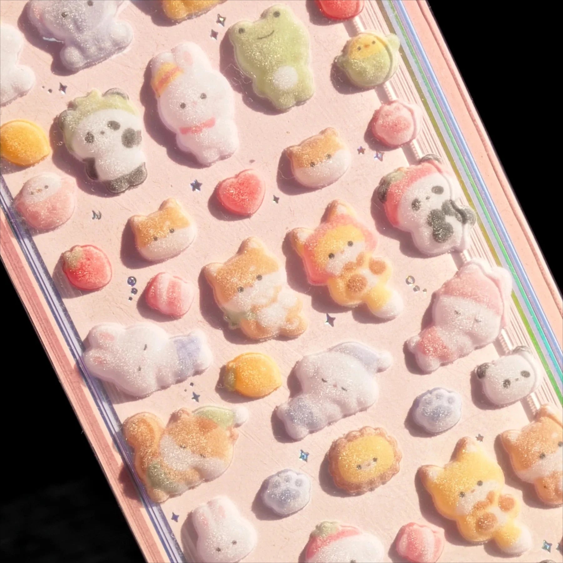 Kawaii 3D Fluffy Velvet Phone Case Decoration Stickers