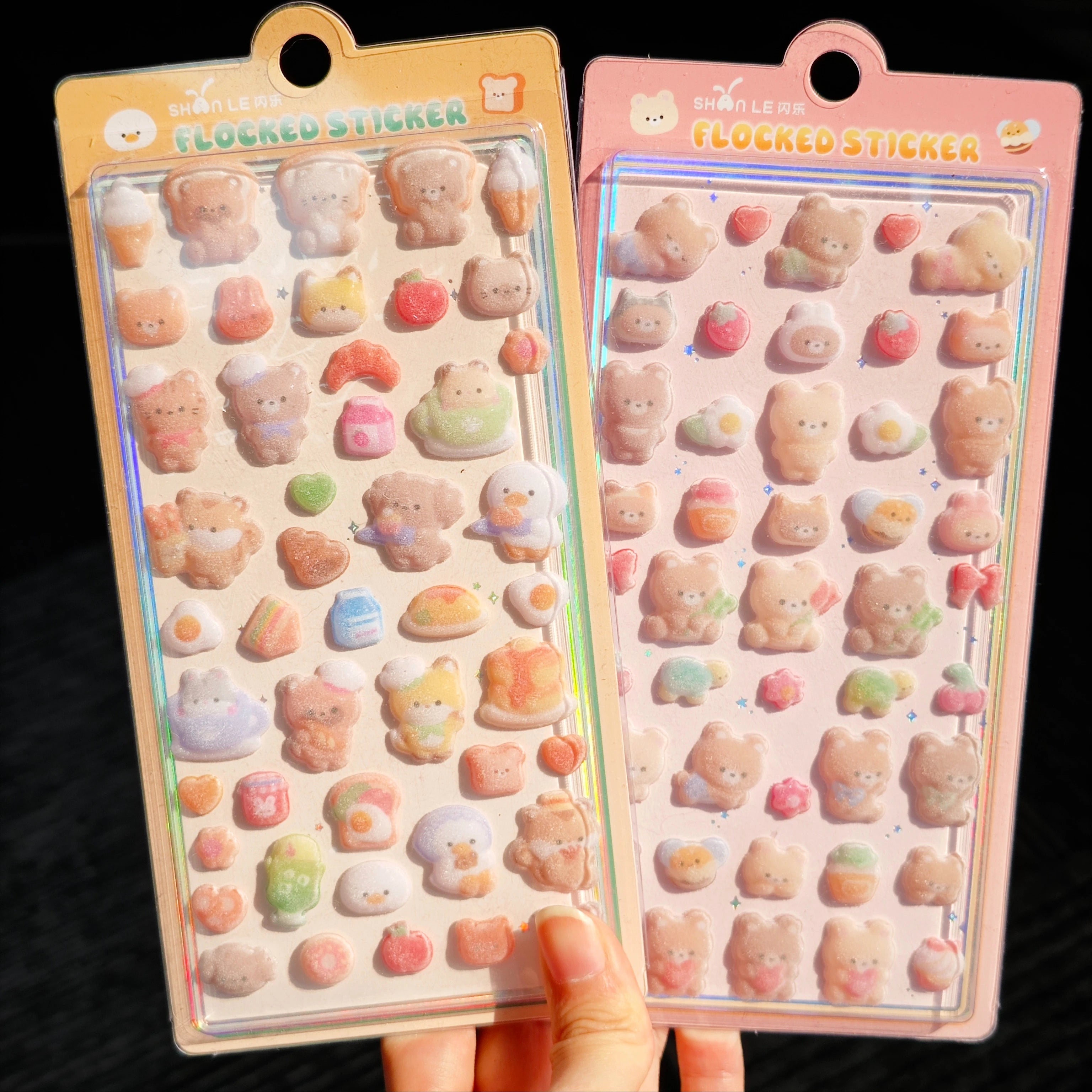 Kawaii 3D Fluffy Velvet Phone Case Decoration Stickers
