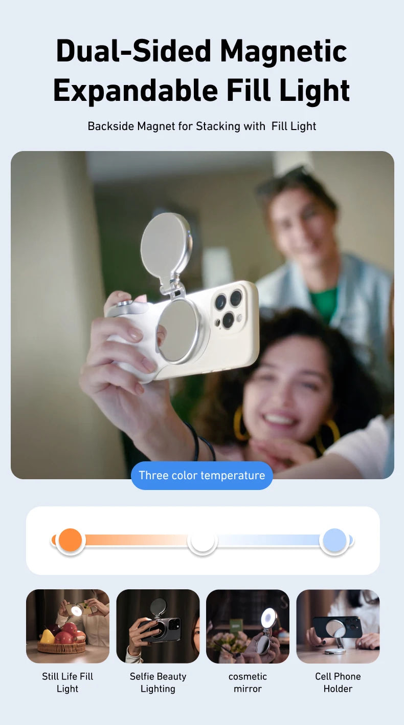 Magnetic Smartphone Camera Hand Grip & Bluetooth Shutter