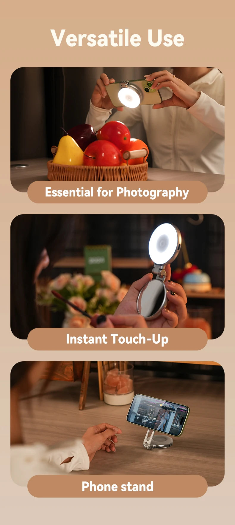 Magnetic Smartphone Camera Hand Grip & Bluetooth Shutter