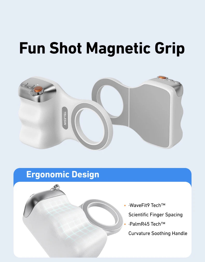 Magnetic Smartphone Camera Hand Grip & Bluetooth Shutter