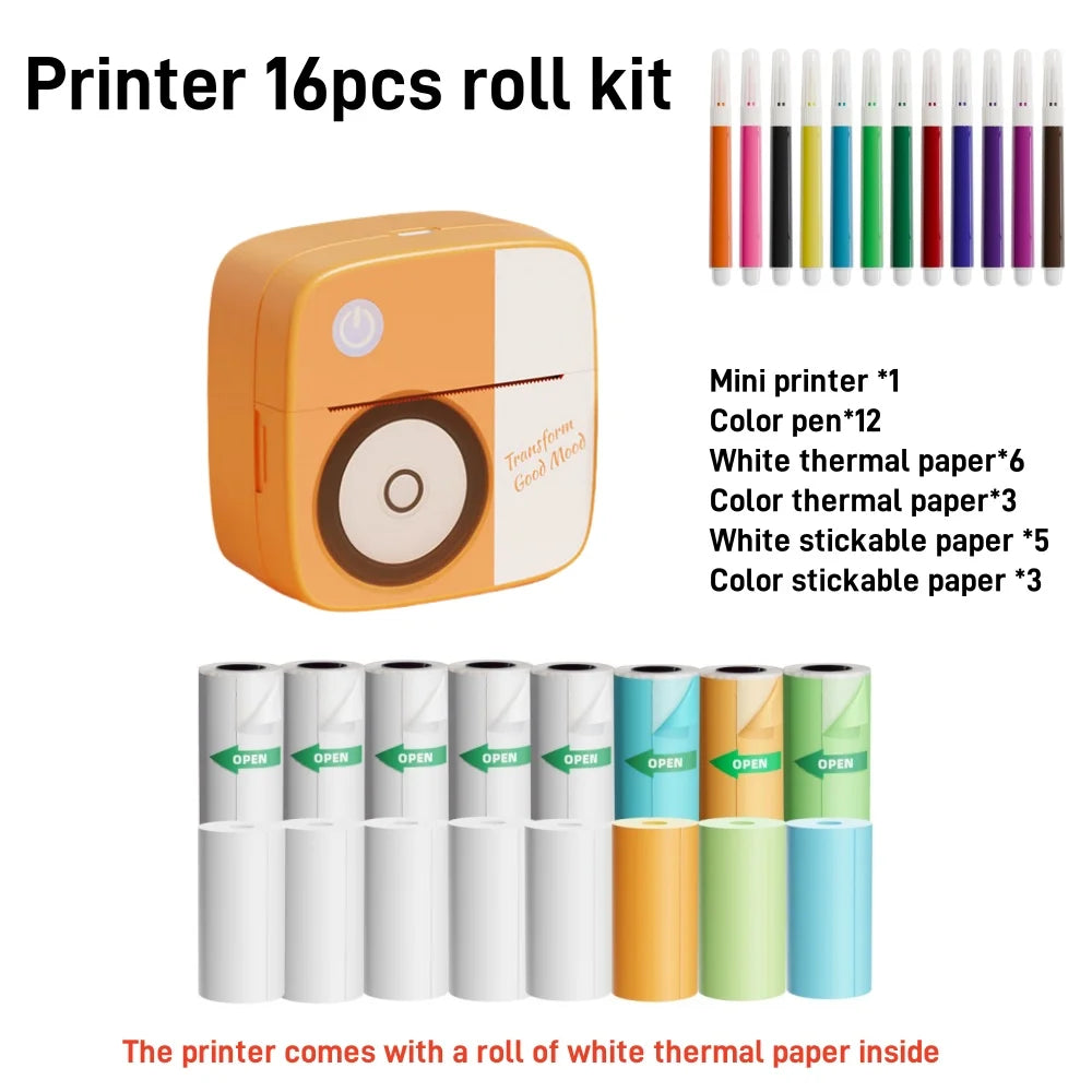 Portable Ink-Free Bluetooth Thermal Pocket Printer