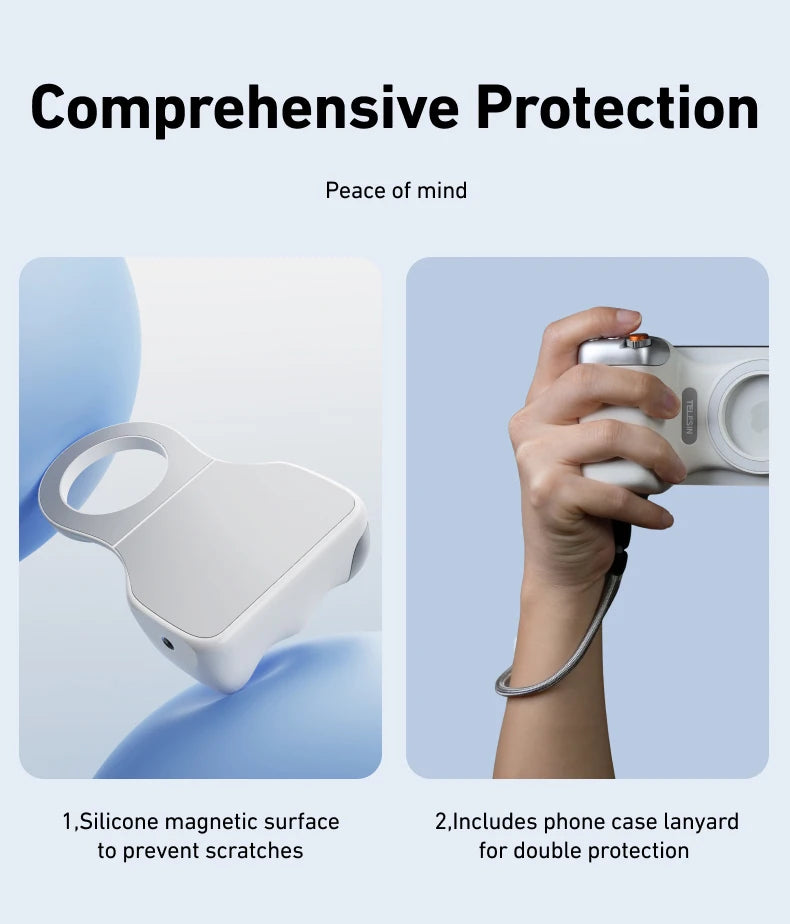 Magnetic Smartphone Camera Hand Grip & Bluetooth Shutter