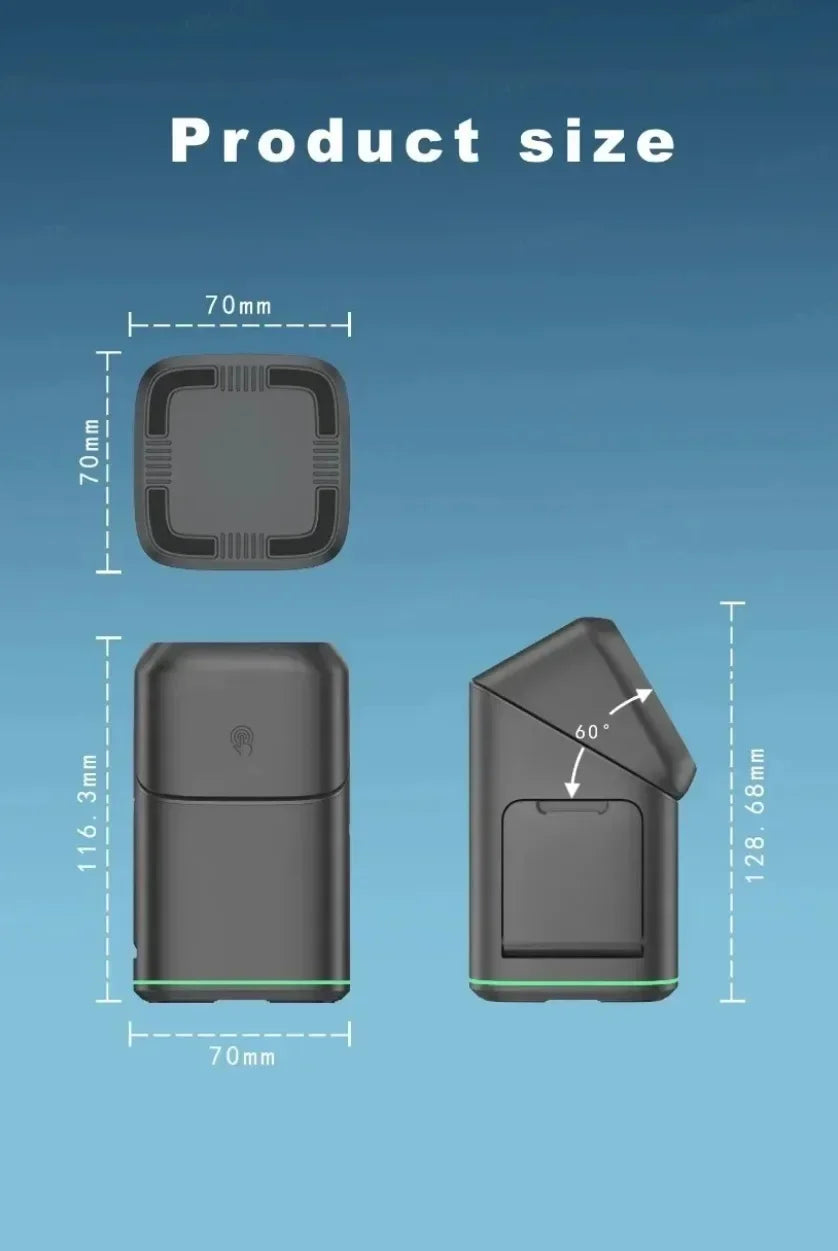 3-in-1 Foldable Touch-Controlled Wireless Charging Stand