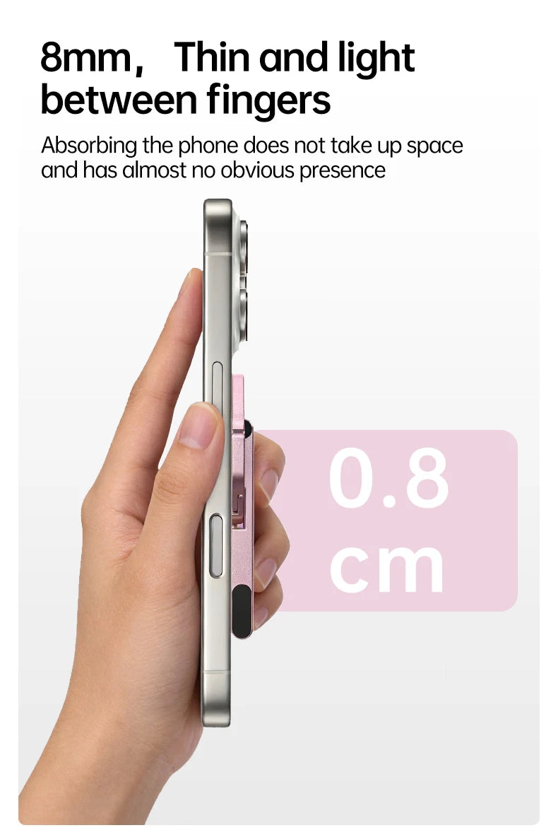 Ultra-Slim Foldable Magnetic Phone Tripod Stand
