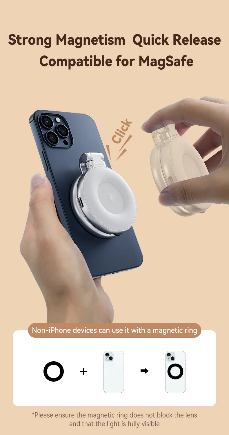 Magnetic Smartphone Camera Hand Grip & Bluetooth Shutter