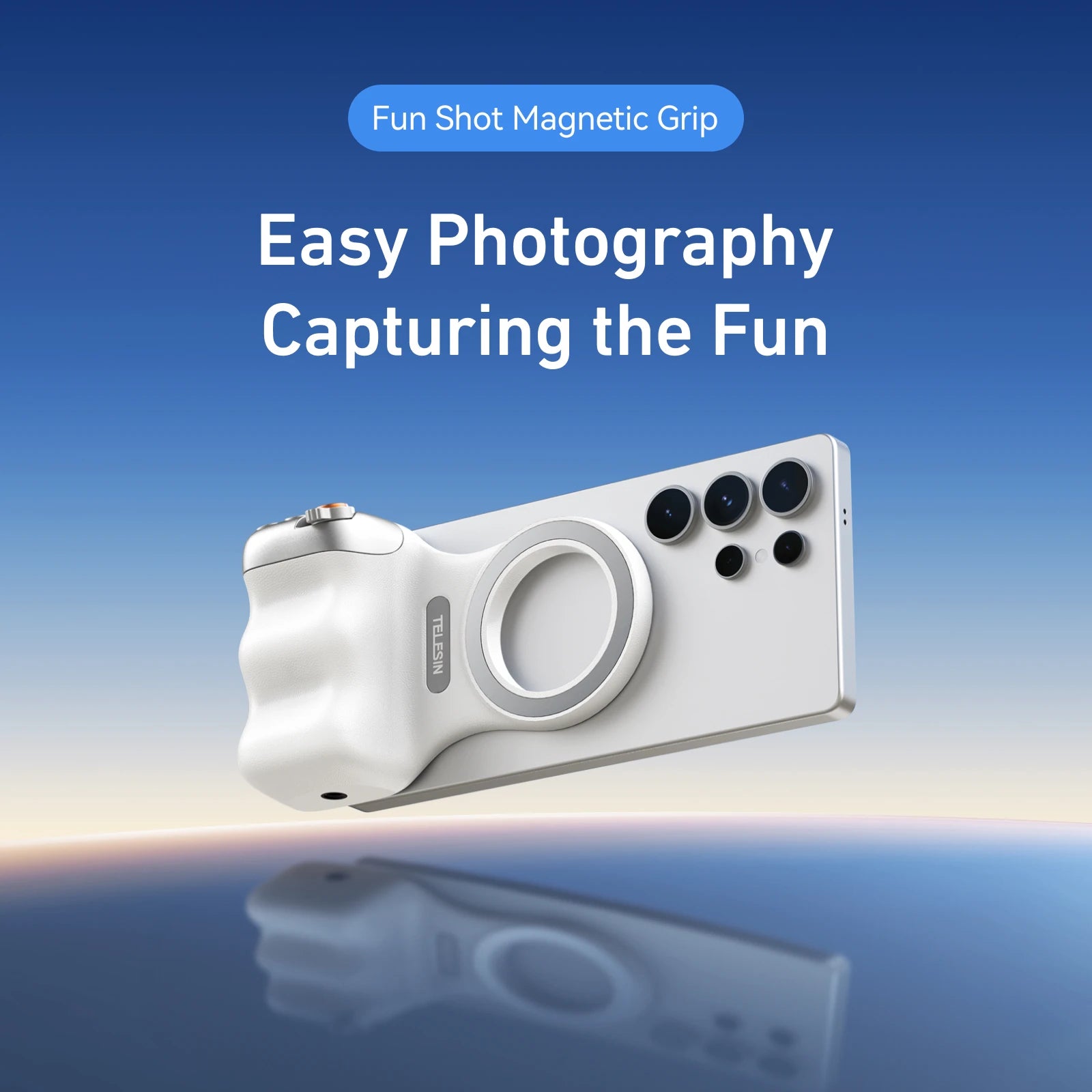 Magnetic Smartphone Camera Hand Grip & Bluetooth Shutter