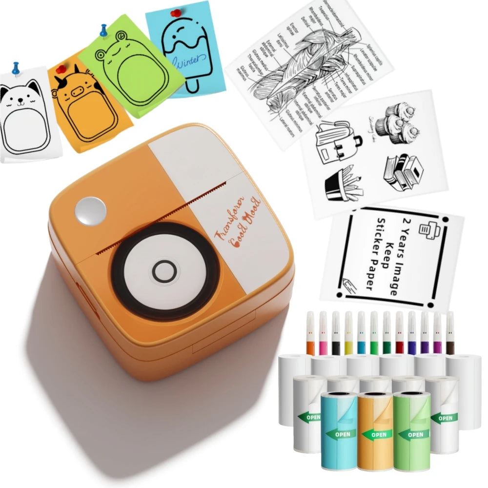 Portable Ink-Free Bluetooth Thermal Pocket Printer