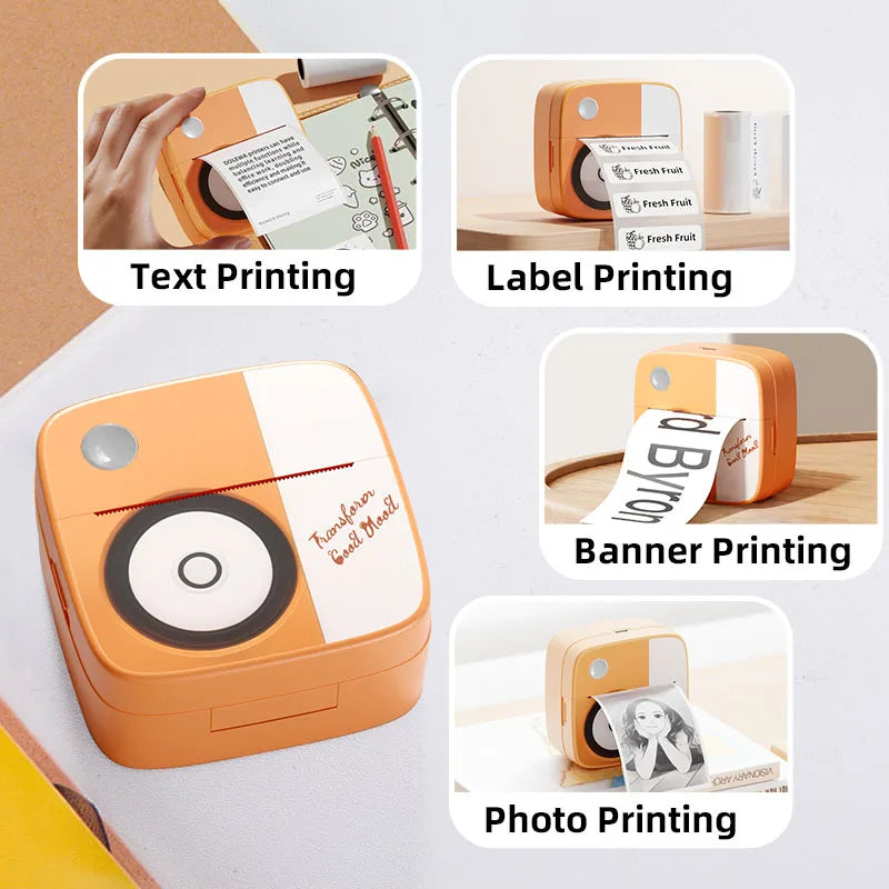 Portable Ink-Free Bluetooth Thermal Pocket Printer