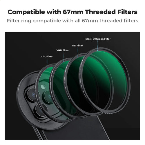 67mm Magnetic Mobile Phone Camera Filter Kit