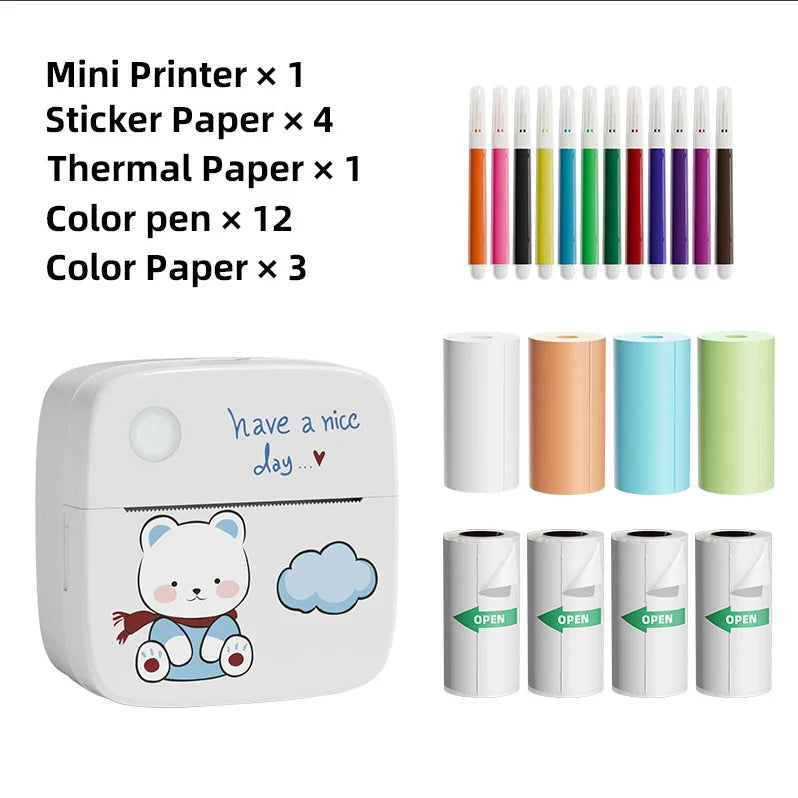 Portable Ink-Free Bluetooth Thermal Pocket Printer