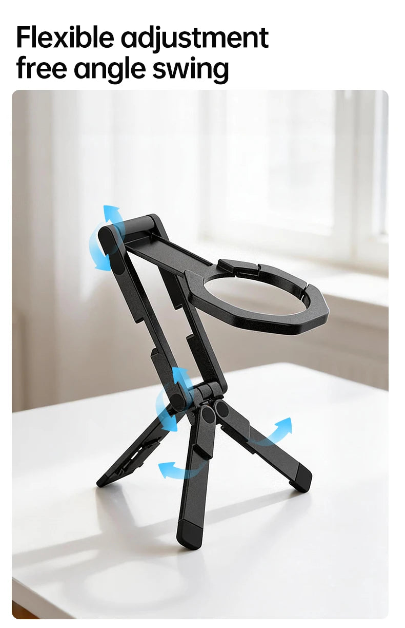 Ultra-Slim Foldable Magnetic Phone Tripod Stand