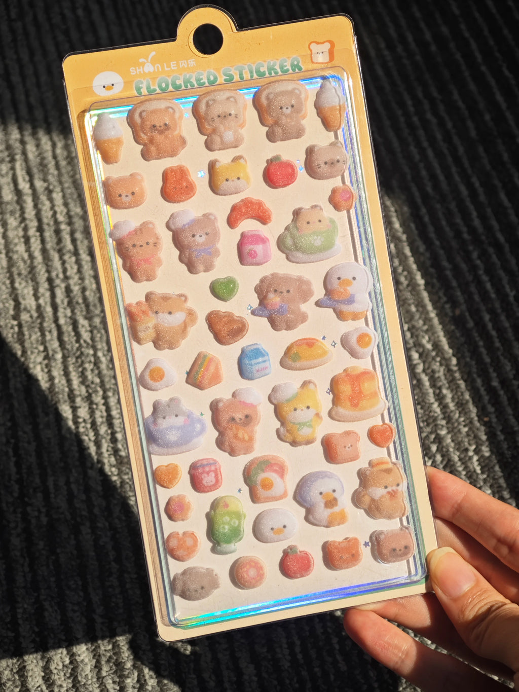 Kawaii 3D Fluffy Velvet Phone Case Decoration Stickers